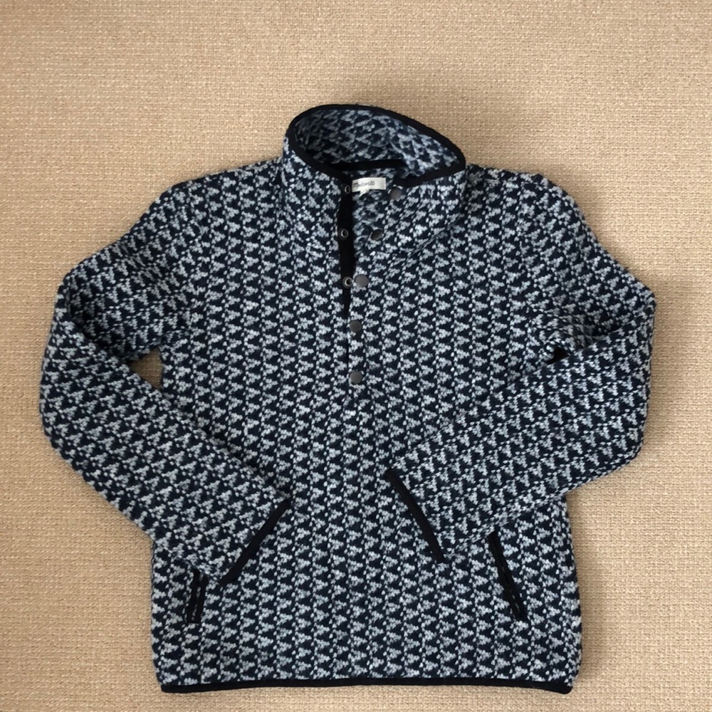 Madewell Popover snap neck ski sweater XXS